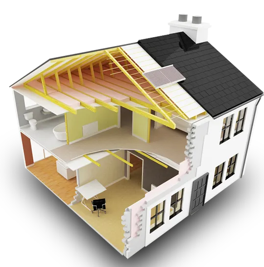 Building insulation House Thermal insulation Dana Insulation Inc. Attic, house, building, elevation, property png